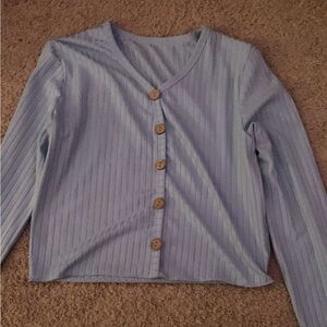 light blue button up long sleeve